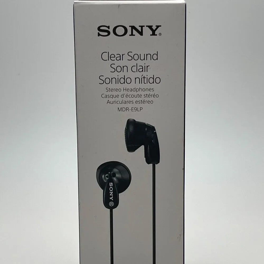 Sony MDR-E9LP Earbud Headphones., Black - NWOT